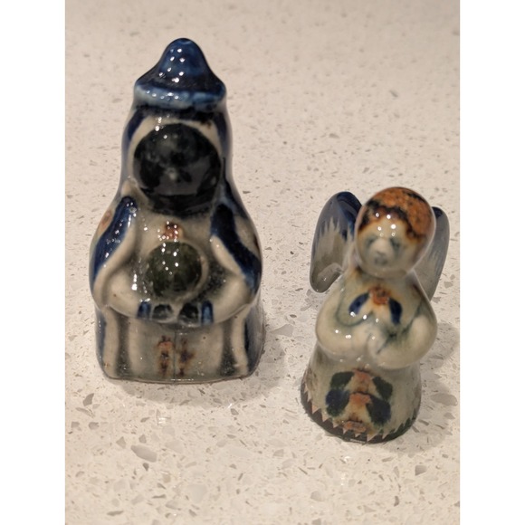 Mexican Tonala Pottery Folk Art Nativity Set Christmas Mexico - Set Of 11 Pieces - Picture 12 of 16